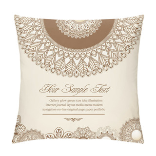 Personality  Vector Hand-drawn Abstract Flowers Pattern Pillow Covers