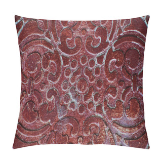 Personality  Bright Colors Moorish Style Tiles On Rustic Background With Copy Space Pillow Covers