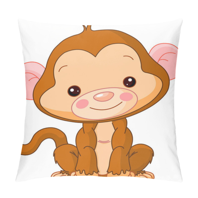 Personality  Fun zoo. Monkey pillow covers