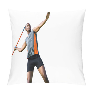 Personality  Athlete Man Throwing Javelin Pillow Covers