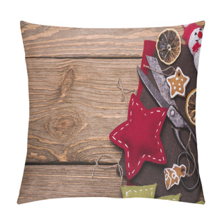 Personality  Christmas Toys With Their Own Hands. Tools For Creativity Pillow Covers