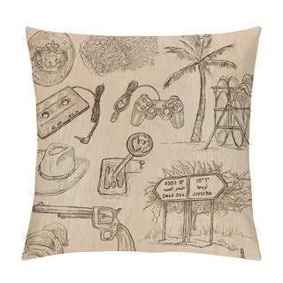 Personality  Objects - An Hand Drawn Vector Pack. Pillow Covers