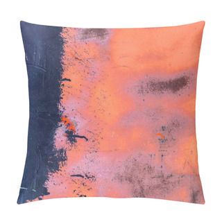 Personality  Iron Surface Is Covered With Paint Texture Background Pillow Covers