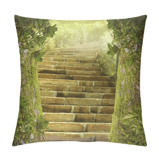 Personality  Green Paradise With Holy Light Pillow Covers
