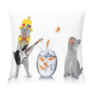 Personality  Smart Cat Team Concept Pillow Covers