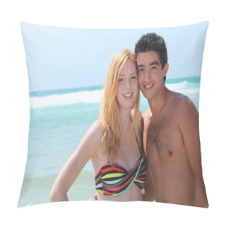 Personality  Teens At The Beach Pillow Covers