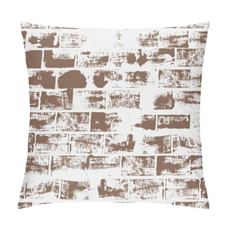 Personality  Seamless Pattern With Brick Wall Pillow Covers