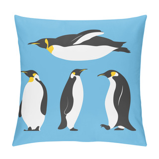 Personality  Group Of Penguins Birds Characters Pillow Covers