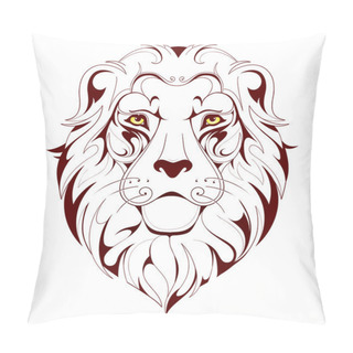 Personality  Lion Head Tattoo Pillow Covers