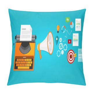 Personality  Content Marketing Seo Optimization Online Blog Pillow Covers
