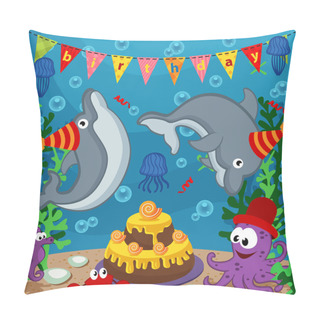 Personality  Birthday Marine Animals Pillow Covers