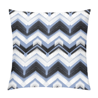 Personality  Multicolor Hand Drawn Pattern Zigzag Pillow Covers