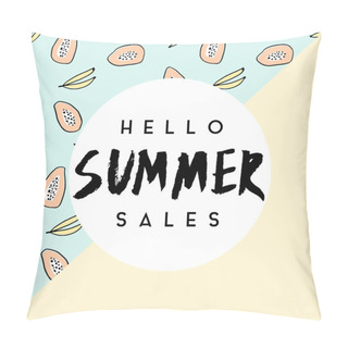 Personality  Summer Sale Poster Design Pillow Covers