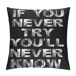 Personality  Motivational Slogan Quote Print  Pillow Covers