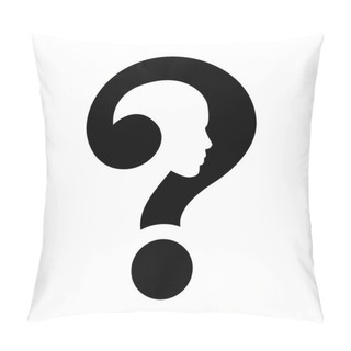Personality  Question Mark Human Head Symbol Pillow Covers