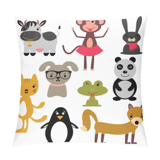 Personality  Set Of Random Cute Animals Pillow Covers