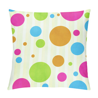 Personality  Circles On Striped Background Pillow Covers
