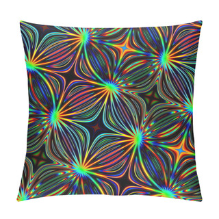 Personality  Colorful Transparent Glass Texture. Hi Tech Flyer. Bizarre Fine Art. Colored Shapes Pic. Shiny Lines Pattern. Cool Magic Structure. Weird Crazy Patterns. Digital Textured Idea. Unusual Frozen Effect. Pillow Covers