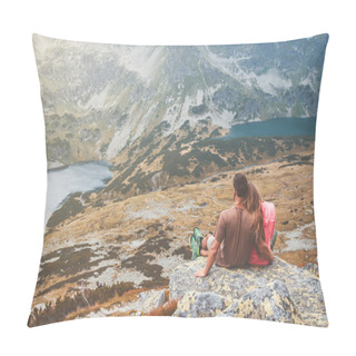 Personality  Couple In The Mountains Pillow Covers