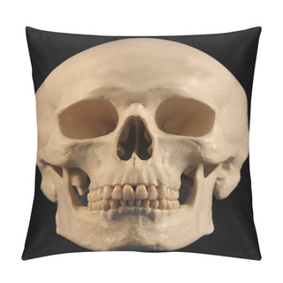 Personality  A Forward Looking Human Skull Pillow Covers