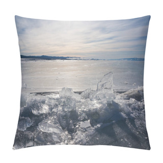 Personality  Frozen River In Winter Pillow Covers