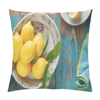 Personality  Fresh Lemons With Leaves Pillow Covers