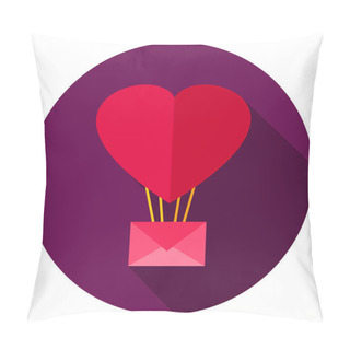 Personality  Love Air Balloon Circle Icon Pillow Covers