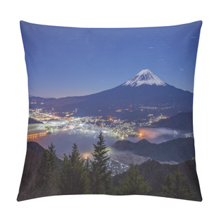 Personality  Mountain Fuji And Kawaguchiko Lake  Pillow Covers
