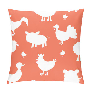 Personality  Farm Animals Silhouettes Pattern Pillow Covers