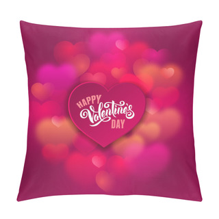 Personality  Festive Greeting Card For Valentines Day Pillow Covers
