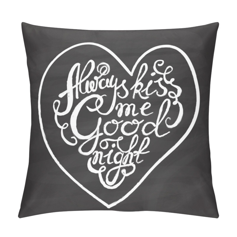 Personality  Heart with hand drawn typography poster pillow covers