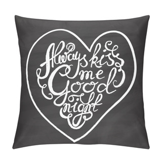 Personality  Heart With Hand Drawn Typography Poster Pillow Covers