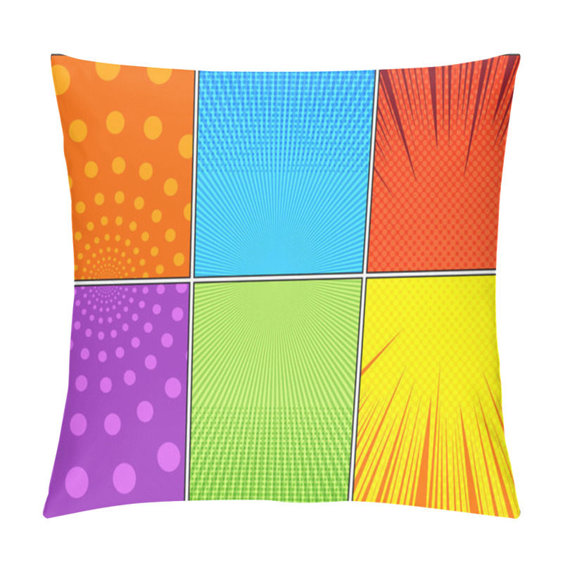 Personality  Comic colorful composition pillow covers