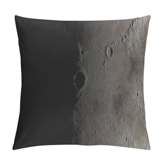 Personality  Moon Surface Close Up. Craters And Furrows Pillow Covers
