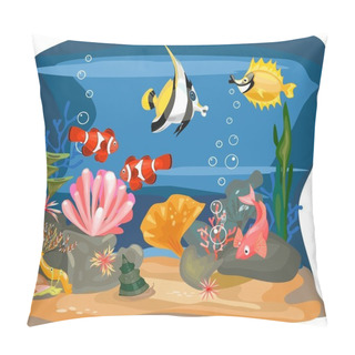 Personality  Background Underwater Landscape Pillow Covers