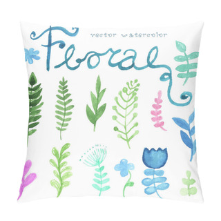 Personality  Floral Elements, Plants, Flowers Set Pillow Covers