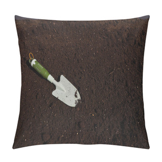 Personality  Garden Trowel In Substratum For Orchard Background Pillow Covers