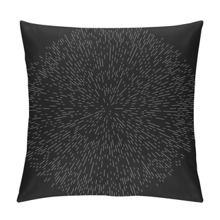 Personality  Radial, Radiating Circular, Concentric Lines Vector Element Pillow Covers