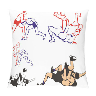 Personality  Wrestling - Combat Sports Pillow Covers