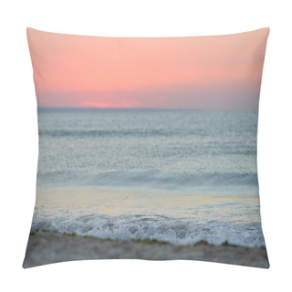 Personality  Early Morning, The Image Of The Sea Before The Sunrise. Calm Wav Pillow Covers