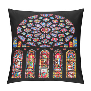Personality  Vitrages Of Chartres Cathedral Pillow Covers