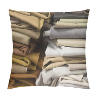 Personality  Stack Of Treated Leather Pillow Covers