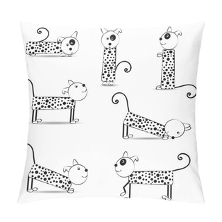 Personality  Cartoon Dogs Pillow Covers