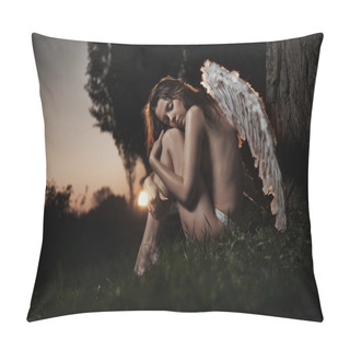 Personality  Fine Art Photo Of A Woman-angel Pillow Covers