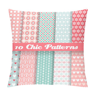 Personality  Chic Different Vector Seamless Patterns (tiling). Pillow Covers