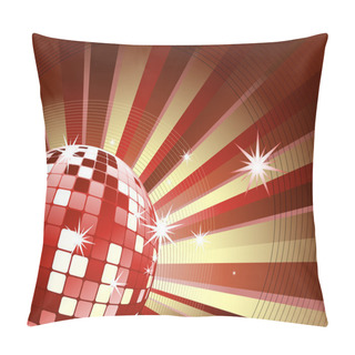 Personality  Disco Ball Vector Background Pillow Covers