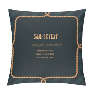 Personality  Frame Rope Twist Pillow Covers