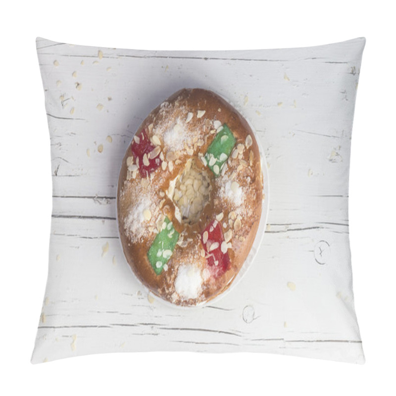 Personality  Spanish Traditional Sweet Cake To Eat In Chritsmas In White Back Pillow Covers