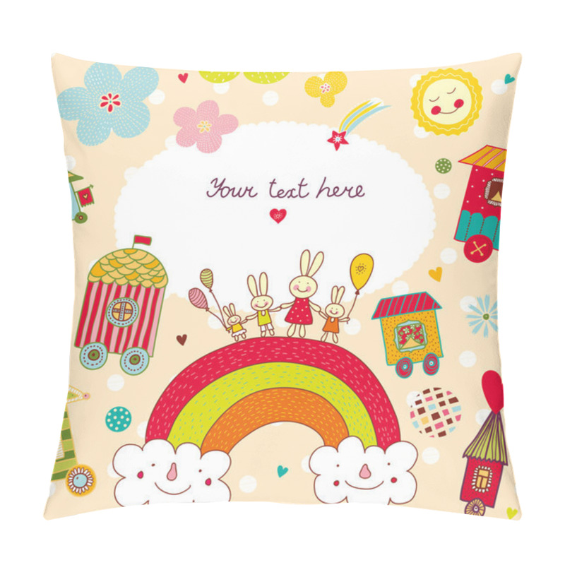 Personality  Children's postcard. pillow covers