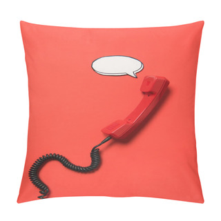 Personality  Telephone Handset And Speech Bubble Pillow Covers
